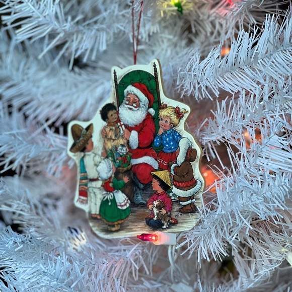 ❤️Vintage Santa Clause Wooden Ornament‼️FINAL SALE - Picture 2 of 4